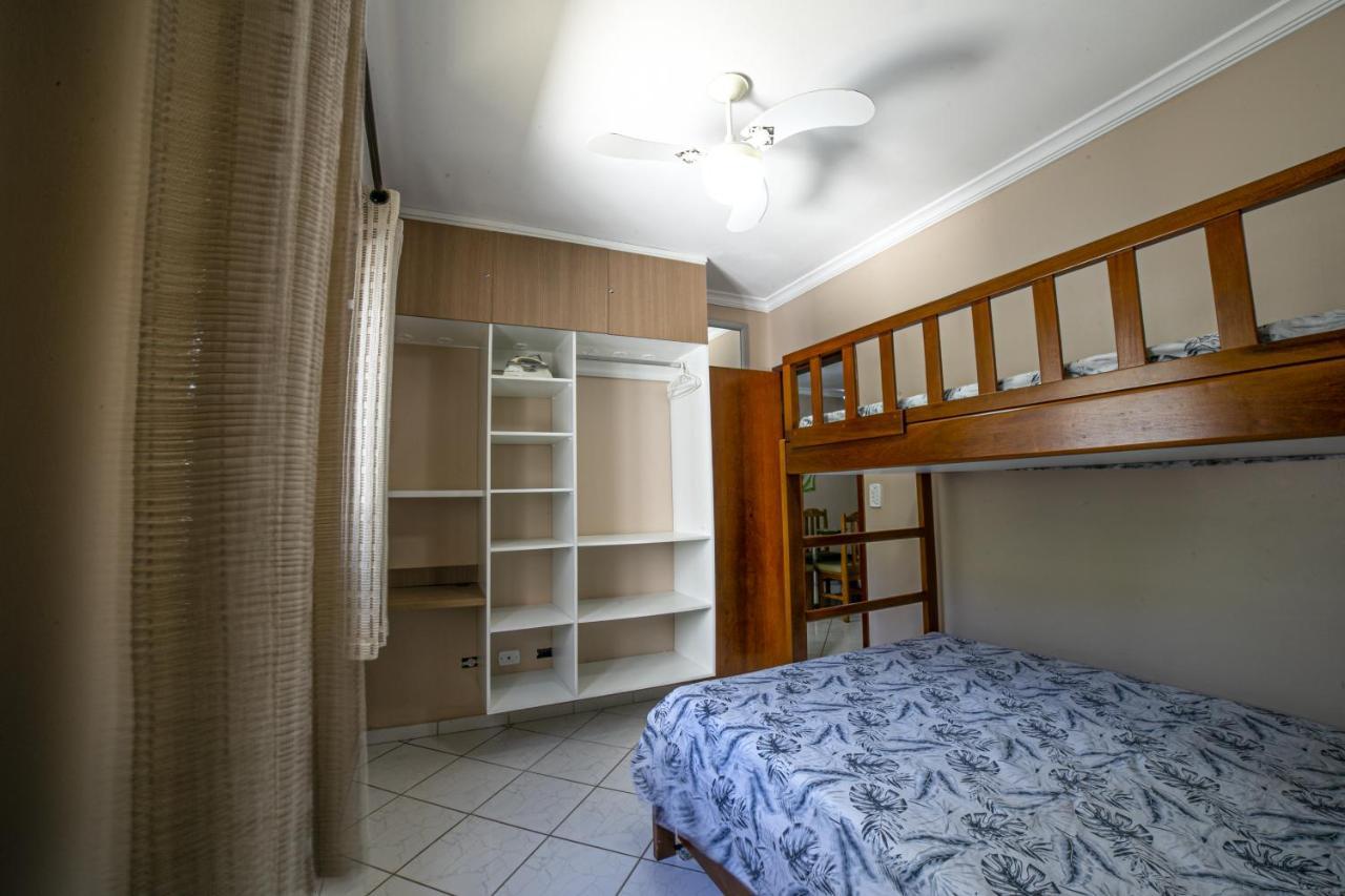 Apto 22E Ar Condicionado E Ventilador, 2 Quartos, Churrasqueira, Elevador E Piscina Ubatuba Kültér fotó